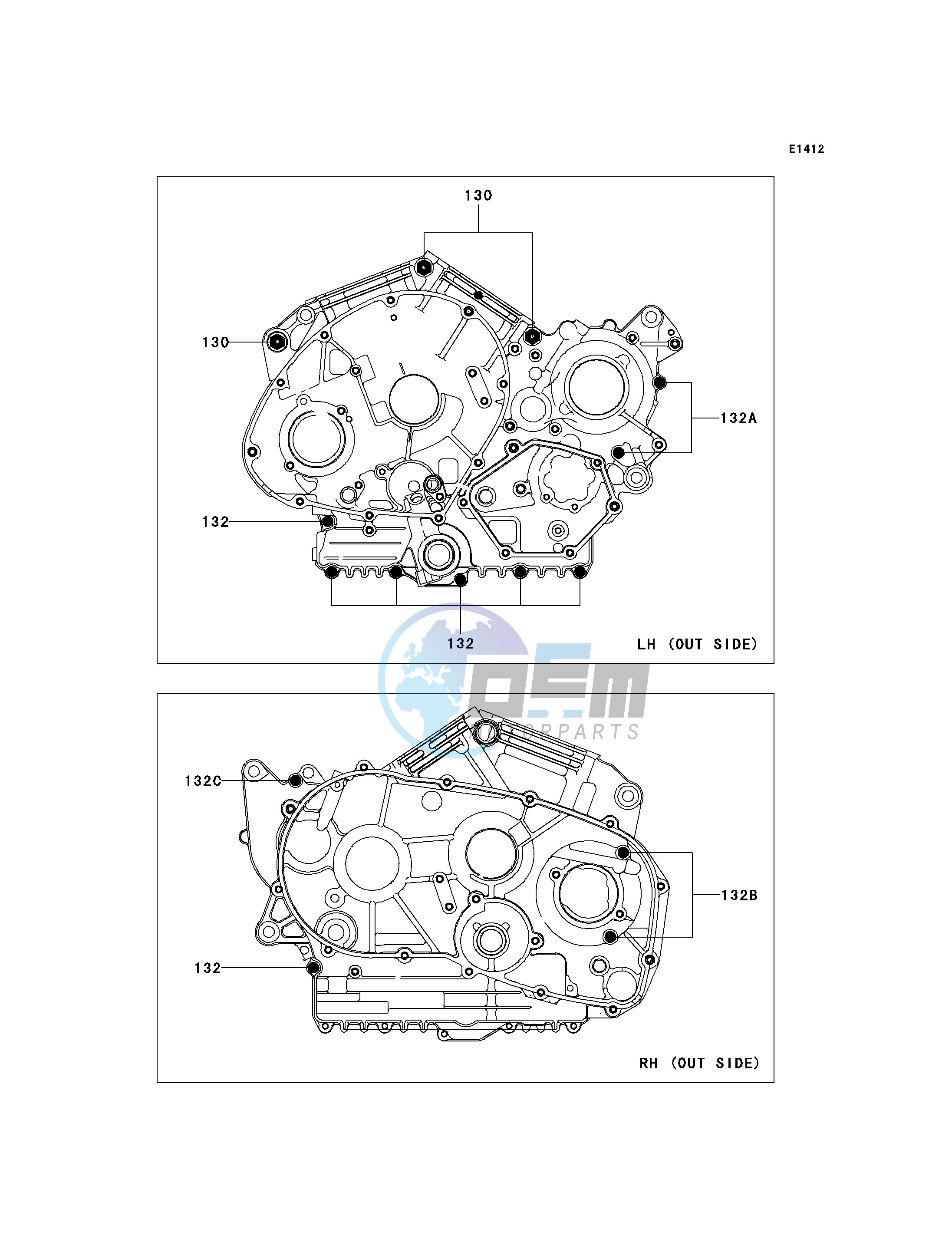 CRANKCASE BOLT PATTERN