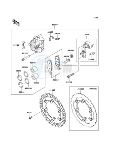 KX450F KX450EBF EU drawing Front Brake