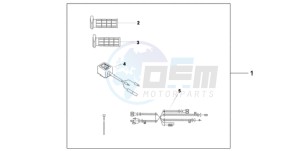 CB600FA39 France - (F / ABS CMF ST) drawing HEATED GRIPS