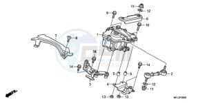 CBR1000RRA Australia - (U) drawing STEERING DAMPER