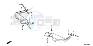 VFR1200XLF CrossTourer - VFR1200X 2ED - (2ED) drawing KNUCKLE GUARD