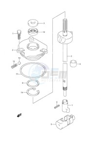 DF 140 drawing Clutch Rod C/R (S/N 680233 & Older)