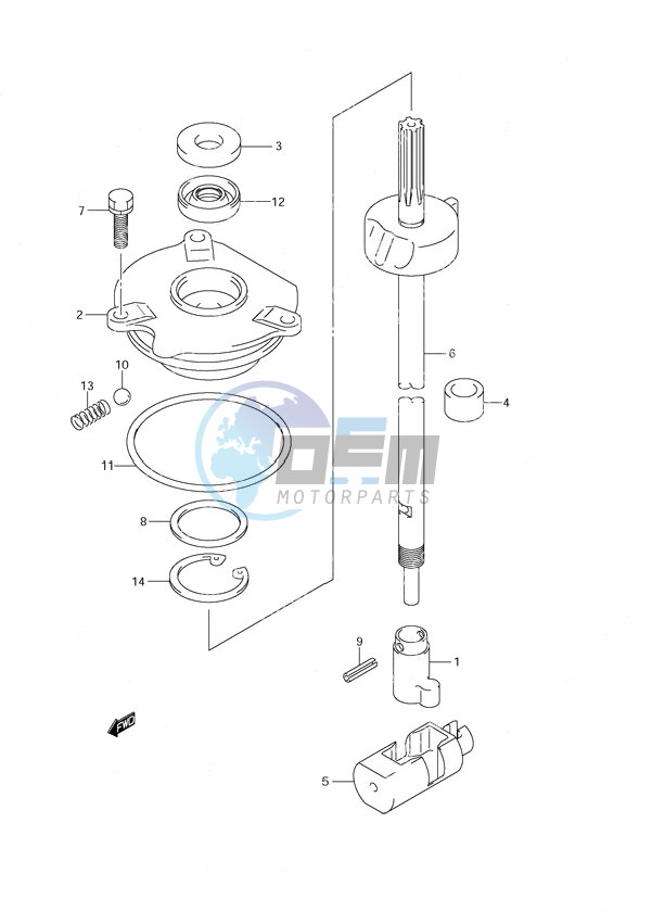 Clutch Rod C/R (S/N 680233 & Older)