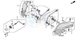 FES1259 Europe Direct - (ED / 2ED) drawing REAR COMBINATION LIGHT