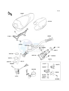 JT 1500 D [STX] (D9F) D9F drawing HANDLEBAR