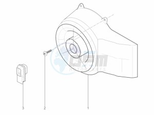 Typhoon 50 2T E2 (EMEA) drawing Flywheel magneto cover - Oil filter