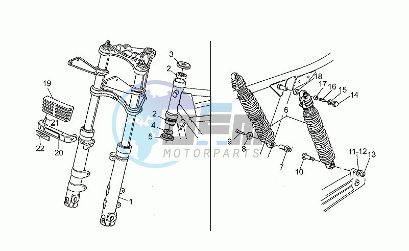 Front/rear shock absorber