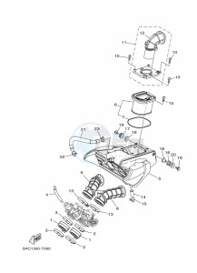 MT-07 ABS MTN690-A (B4C9) drawing INTAKE