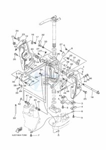 F250CA drawing FRONT-FAIRING-BRACKET