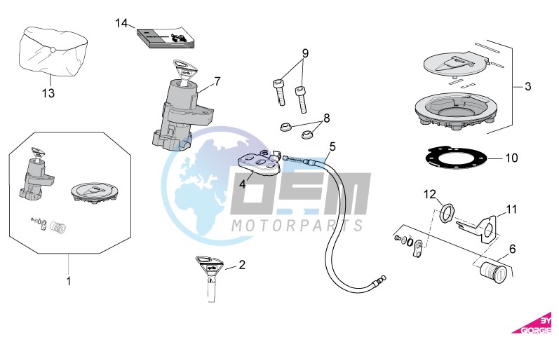 Lock hardware kit