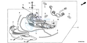 SH300AB drawing REAR COMBINATION LIGHT