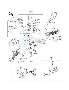 ZR 750 C [ZEPHYR 750] (C1-C3) [ZEPHYR 750] drawing HANDLEBAR