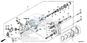 TRX500FA7G TRX500 Europe Direct - (ED) drawing REAR BRAKE CALIPER