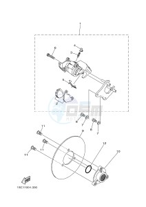 YFM300 RAPTOR 300 (1SC6 1SC7 1SC5) drawing REAR BRAKE CALIPER