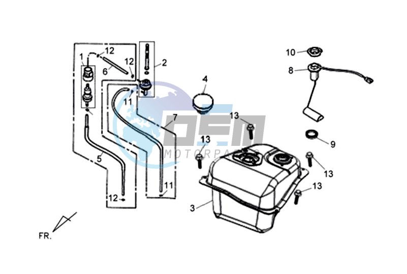 FUEL TANK - FUEL CUT