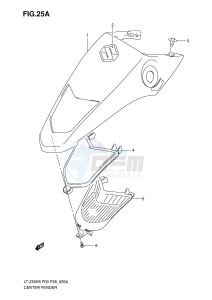 LT-Z50 (P3-P28) drawing CENTER FENDER (MODEL K7 K8 K9)