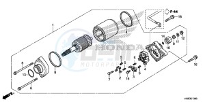 TRX500FA5F TRX500FA Europe Direct - (ED) drawing STARTER MOTOR