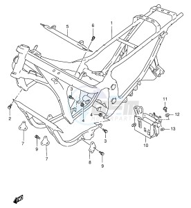 GSX750F (E4) drawing FRAME