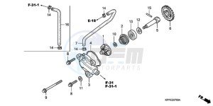 CBR125RW9 France - (F / CMF WH) drawing WATER PUMP