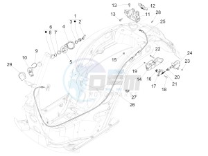 SUPER GTS 125 4T 3V IE NOABS E2-E3 (APAC) drawing Locks