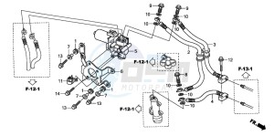 XL1000VA drawing ABS UNIT (REAR)