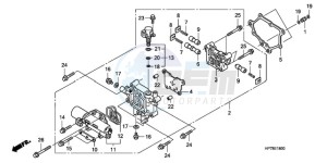 TRX420FAA Australia - (U) drawing MAIN VALVE BODY