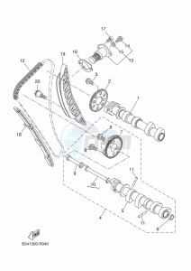 TRACER 700 MTT690-A (B0K2) drawing CAMSHAFT & CHAIN