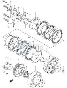 LT-F400 (P3-P28) drawing CLUTCH (MODEL K3)