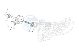 Scarabeo 50 2t e2 (eng. piaggio) drawing Drive shaft