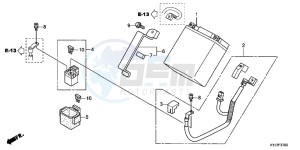 CBR250RD CBR250R 2E - (2E) drawing BATTERY