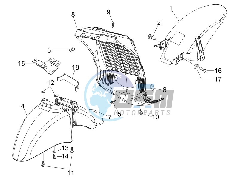 Wheel housing - Mudguard