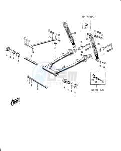 G4 TR (D-E) 100 drawing SWING ARM_SHOCK ABSORBERS -- 70-73- -