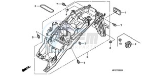 CB600F39 Spain - (SP / ST) drawing REAR FENDER