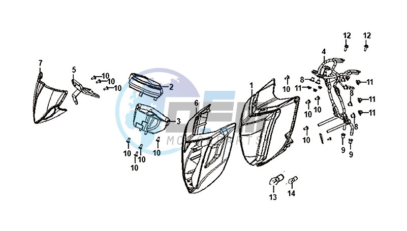 HEADLIGHTKAP / ODOMETER COVER  / MIRRORS