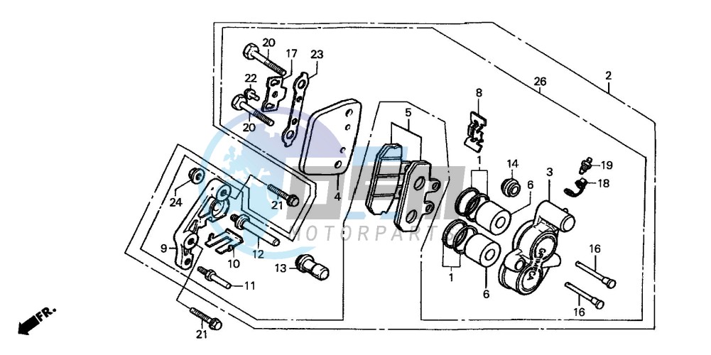 FRONT BRAKE CALIPER