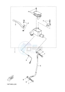 CW50LN BOOSTER (1WP3 1WP4) drawing FRONT MASTER CYLINDER