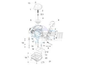 Primavera 50 4T-4V (EMEA) drawing Carburetor's components