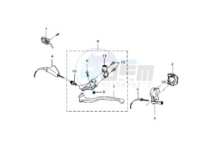 DT R - DT X 50 drawing HANDLE SWITCH- LEVER