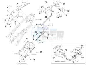 RS4 125 4T drawing Rear Body