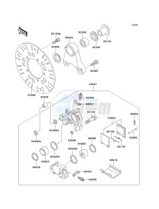 ZR 1200 A [ZX 1200 R] (A1-A3) drawing REAR BRAKE