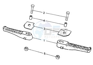 TREKKER - 100 cc drawing FOOTREST