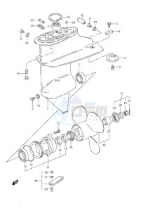 DF 9.9 drawing Gear Case