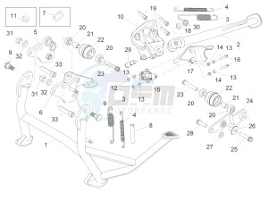 ETV Caponord 1200 drawing Central stand