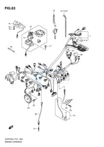 GSR750 (E21) drawing WIRING HARNESS (GSR750AUEL2 E21)