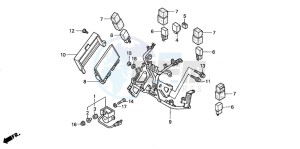 VFR800 drawing COWL STAY (VFR800)