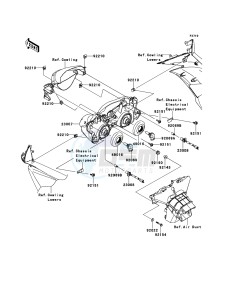 NINJA ZX-6R ZX600R9F FR GB XX (EU ME A(FRICA) drawing Headlight(s)