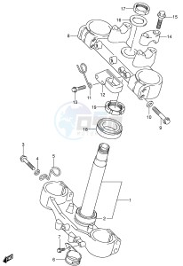 DR-Z400 (E1) drawing FRONT FORK BRACKET (SEE NOTE)