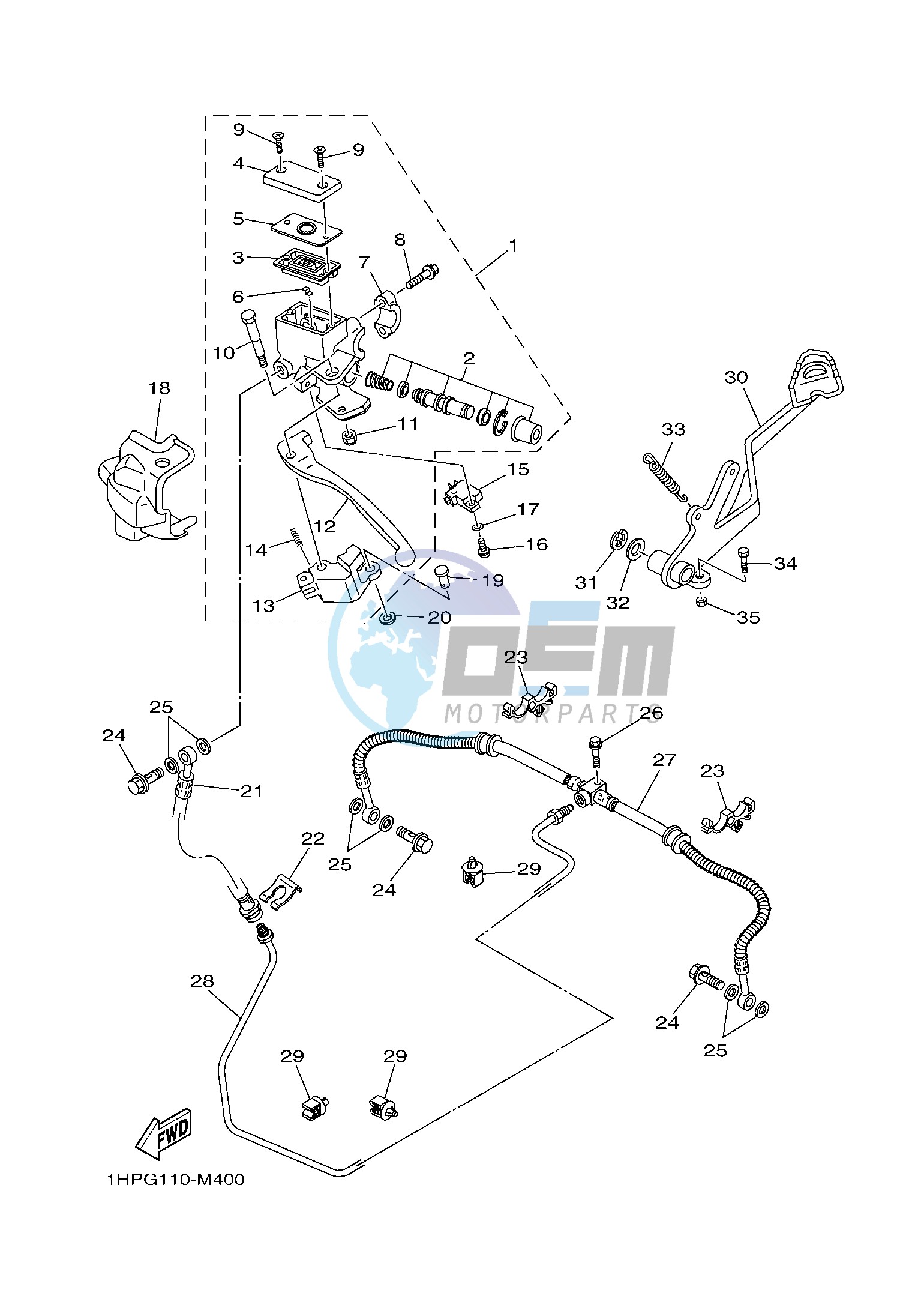 REAR MASTER CYLINDER