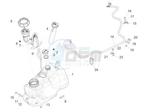 Fuoco 500 4t-4v ie e3 LT 800 drawing Fuel Tank