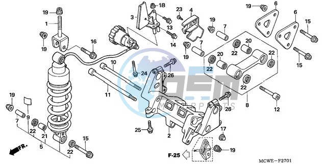 REAR CUSHION (VFR800A)